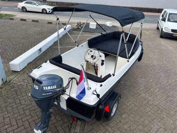 Seafinder 435 met Yamaha 15 pk 4 takt en trailer - Afbeelding 8