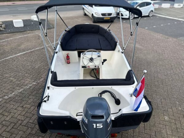 Seafinder 435 met Yamaha 15 pk 4 takt en trailer - Afbeelding 14