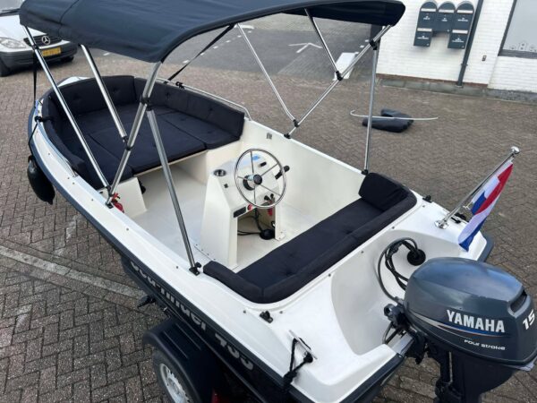 Seafinder 435 met Yamaha 15 pk 4 takt en trailer - Afbeelding 6