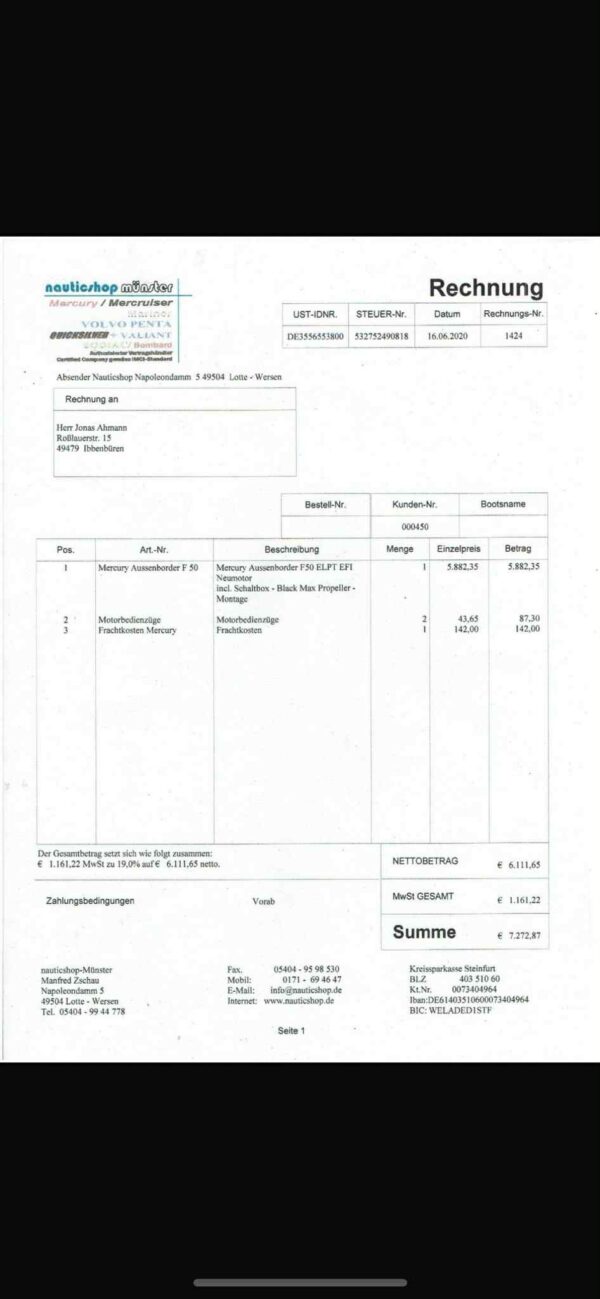 Mercury 50 pk 4 takt EFI 2020 - Afbeelding 9